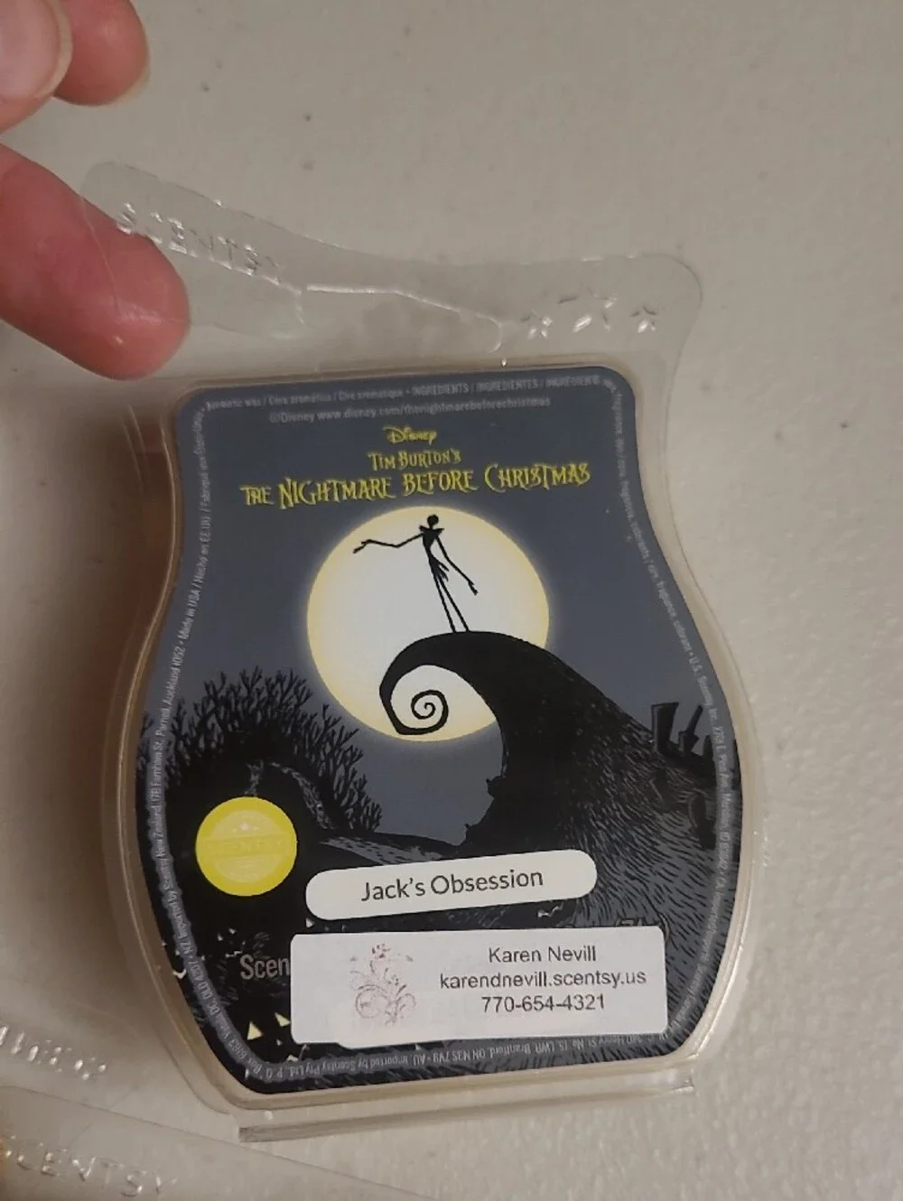 Scentsy The Nightmare Before Christmas Jack Skellington Oogie Sally Wax Bar Lot
